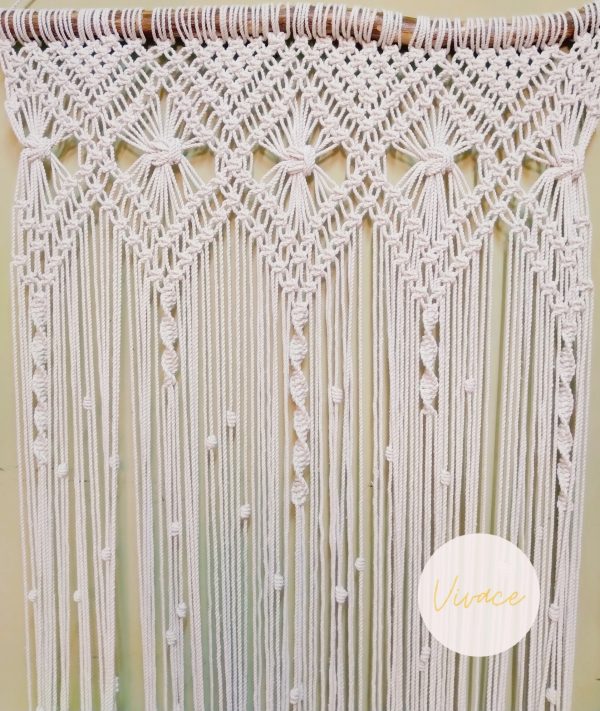 Macrame curtain