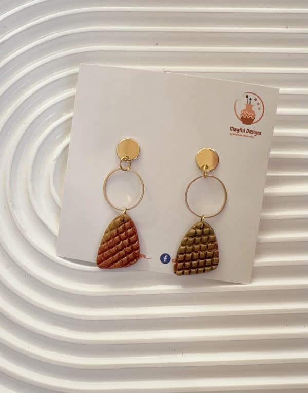 polymer clay, handmade, earrings