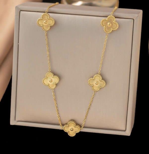 necklace, gold plated, stainless steel