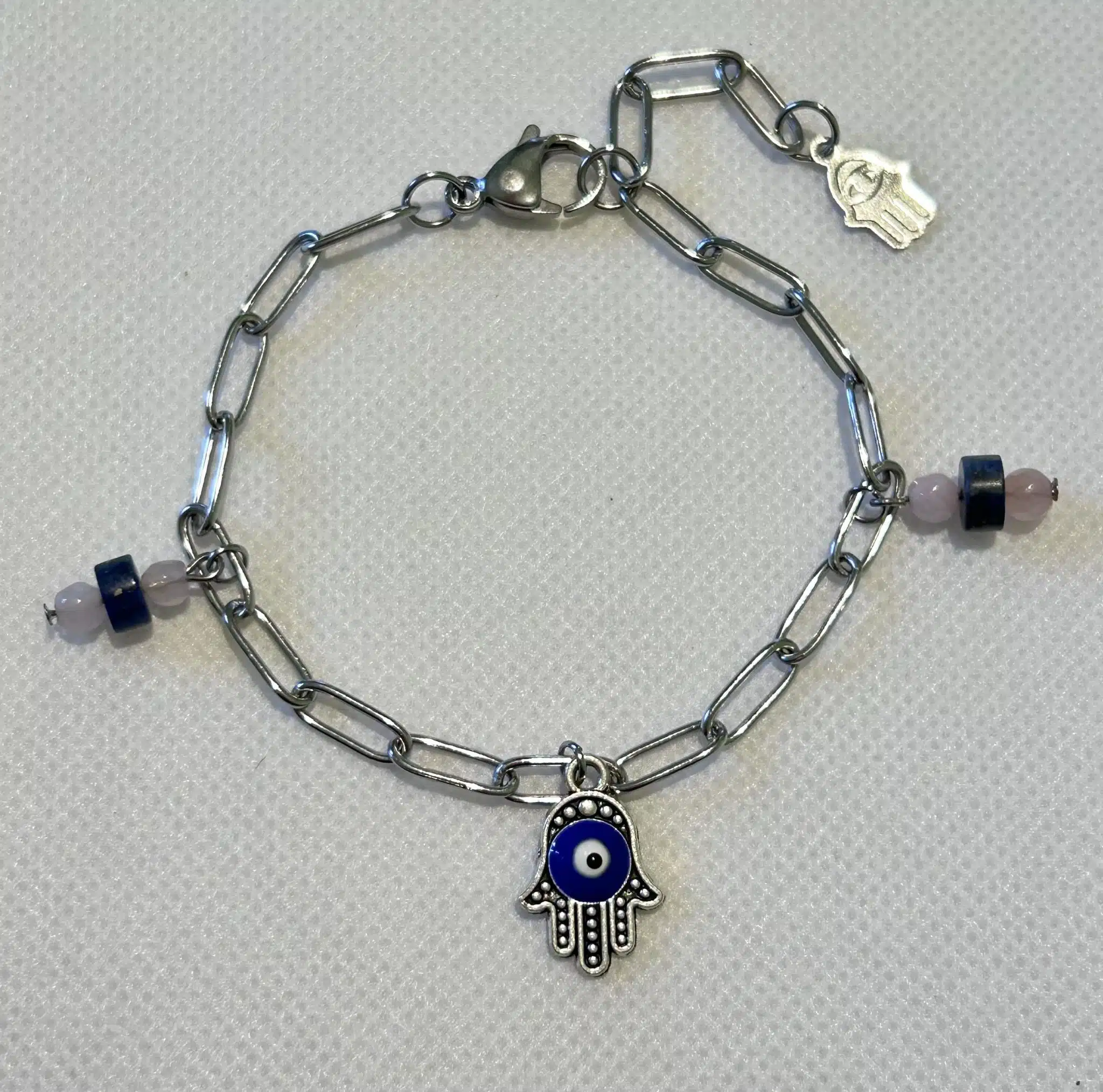 Boho bracelet with anti-evil Fatima hand 1 Boho bracelet with anti-evil Fatima hand