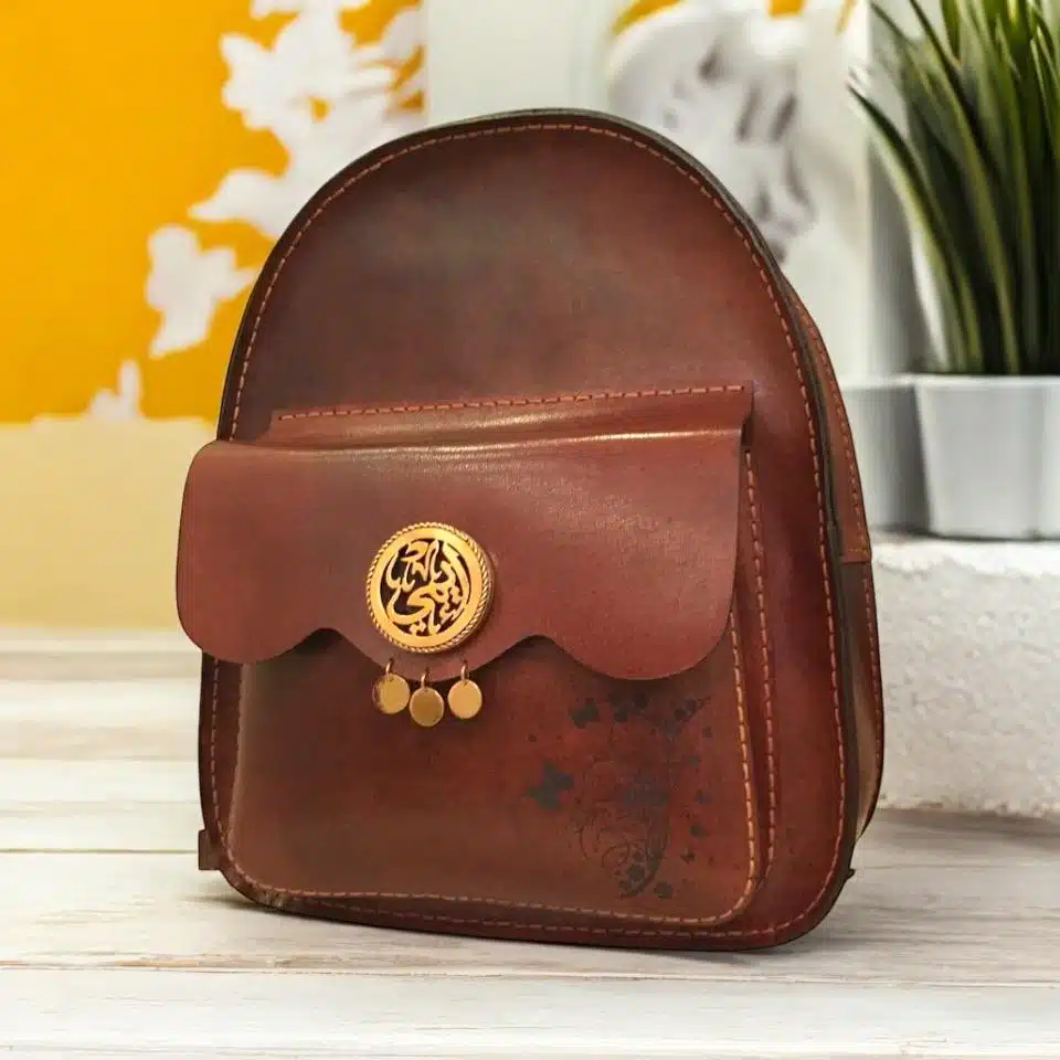 0107 Handmade Genuine leather backpack 1 0107 Handmade Genuine leather backpack