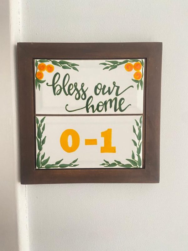 Bless Our Home Customized Door Sign