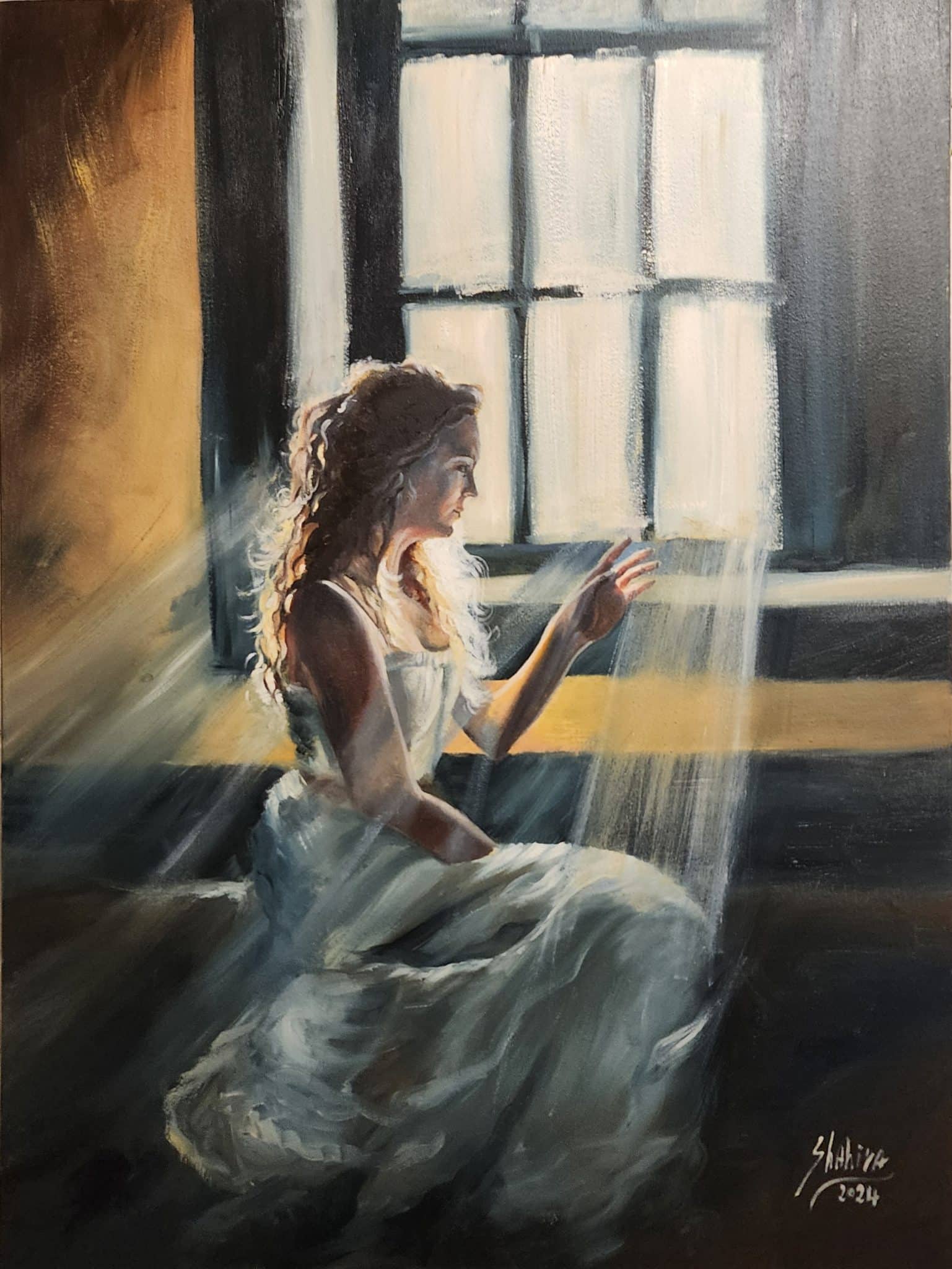 Lady at the window 1 Lady at the window