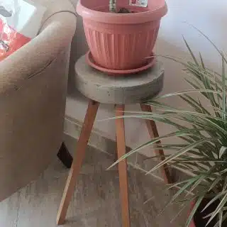 Concrete side table