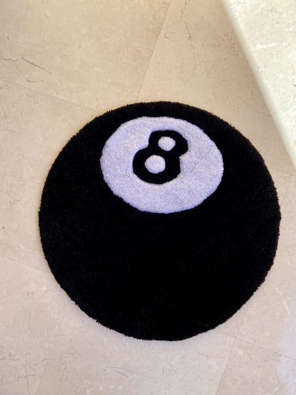 8 billiard ball rug