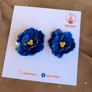 polymer clay, earrings, handmade