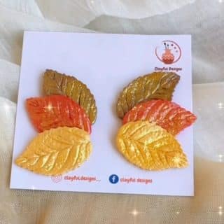 earrings, polymer clay, handmade