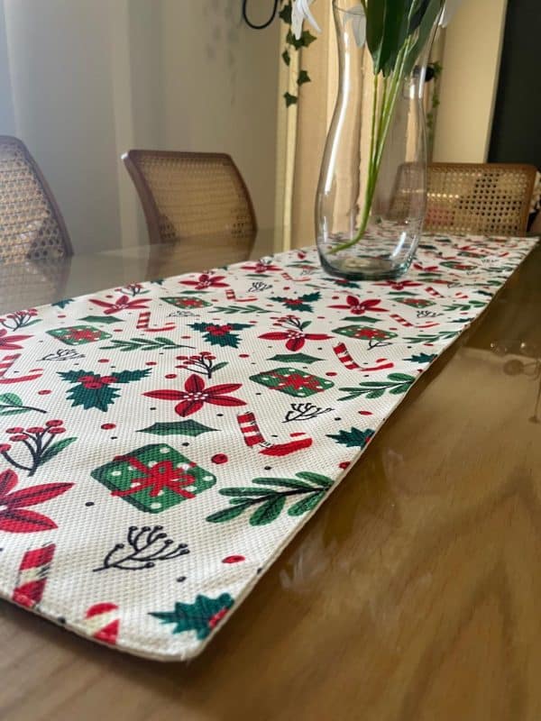 OffWhite Christmas Table Runner