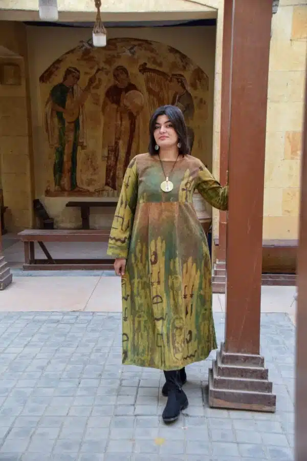 فستان قطيفة
