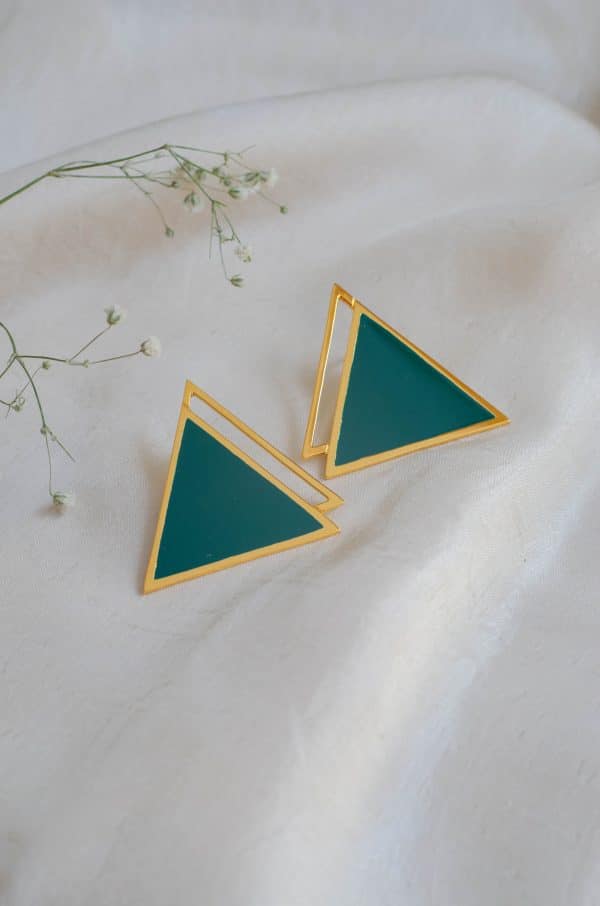 Emerald Tuya earings