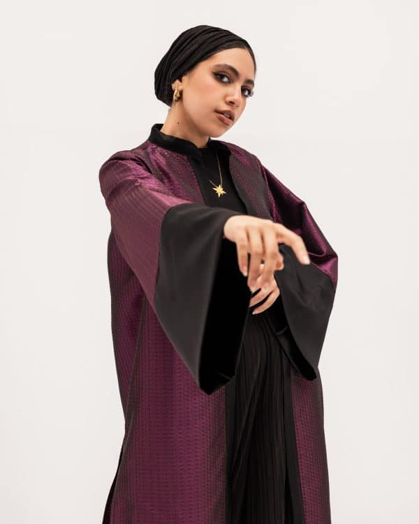 Purple Satin kaftan