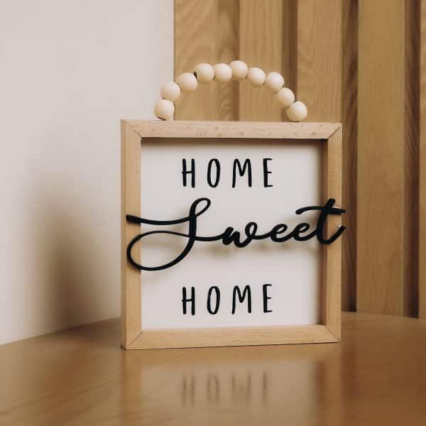 Home Sweet Home Beaded Frame