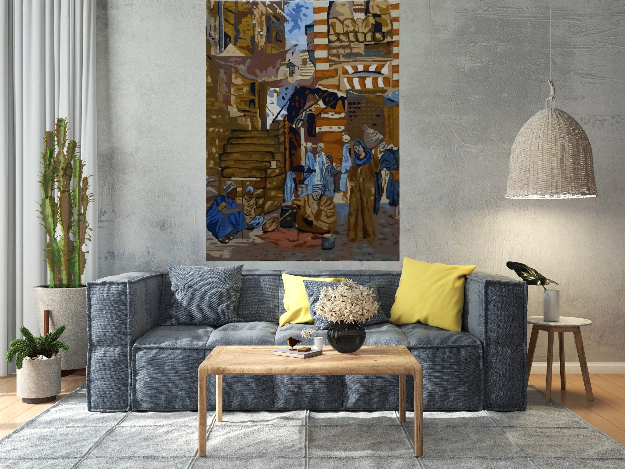 Traditional Street Scene Tapestry 2 11a 1 scaled