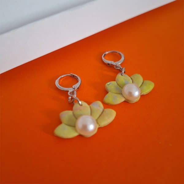 polymer clay simple dangly earrings