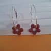 polymer clay hoop earrings