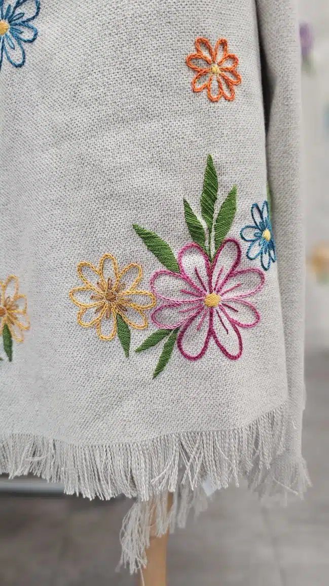Floral Hand-Embroidered Natural Cotton Shawl 4 20241106 1445081 scaled