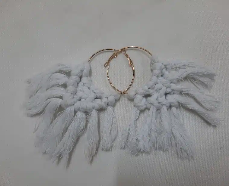 Handmade Macramé Hoop Earrings – Boho Chic Style 6 20241106 213103