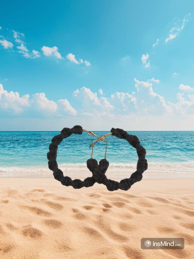 Minimalist Handmade Dark Brown Braided Hoop Earrings 4 20241106 213604