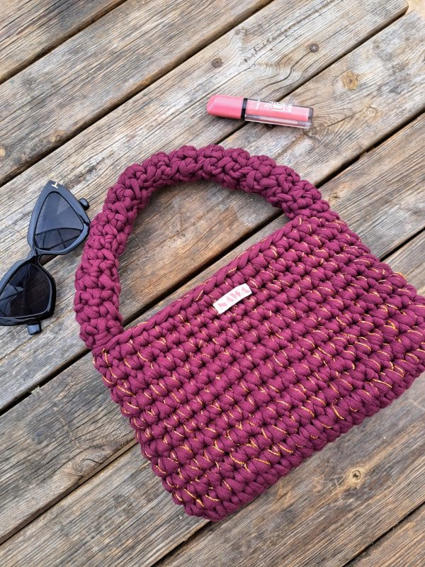 Burgundy bag