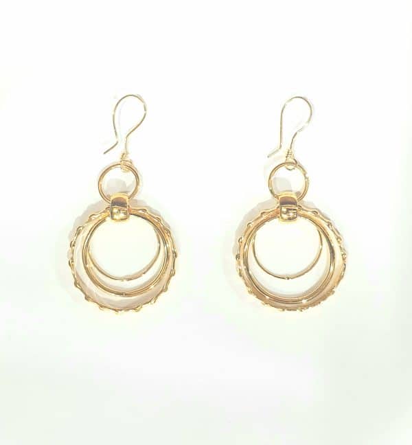 Three inside circles earring