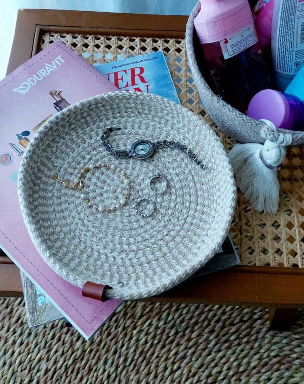 Handmade Cotton Rope organizer bowl