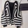 Black and white cardigan