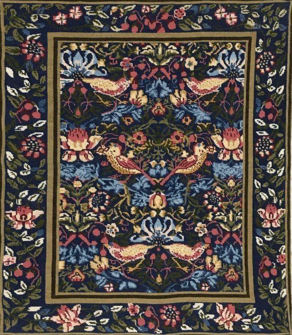 Floral and Avian Symphony Tapestry