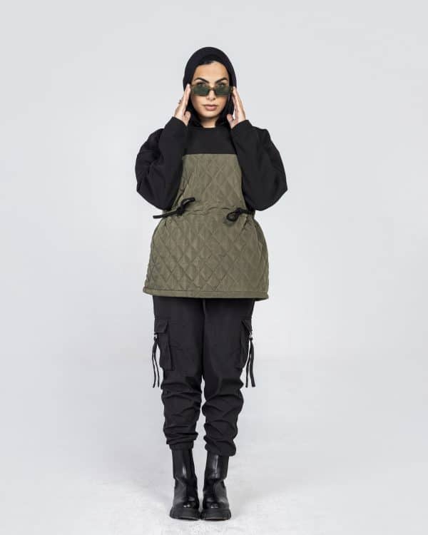 Olive Puffer sweatshirt