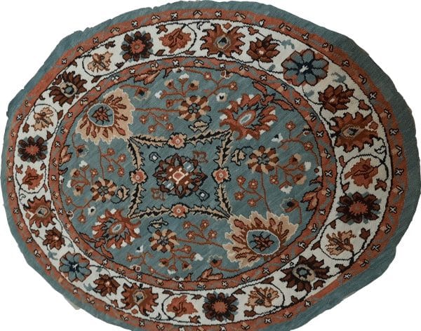 Floral Medallion" Oval Tapestry