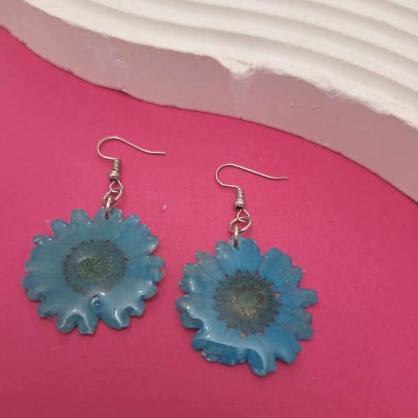 real dried flower earrings