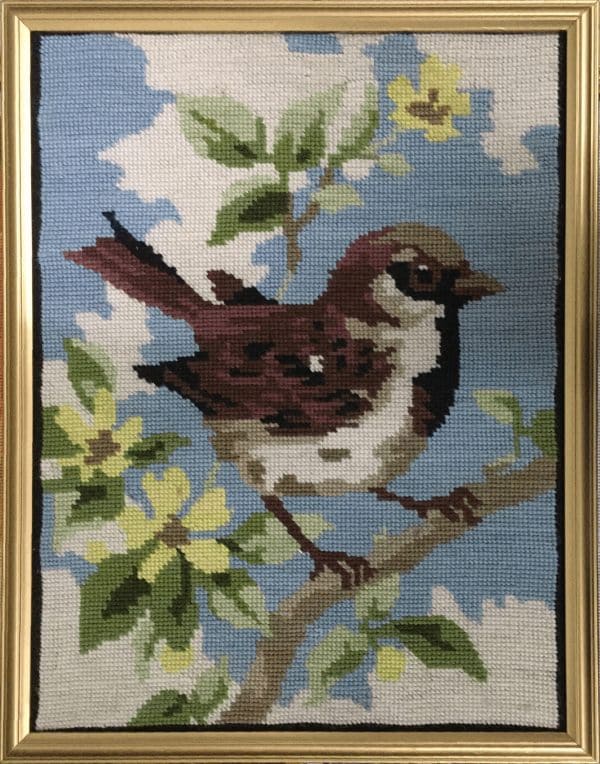 Spring Melody: Sparrow on a Branch