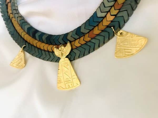 3 layers pharaoh necklace