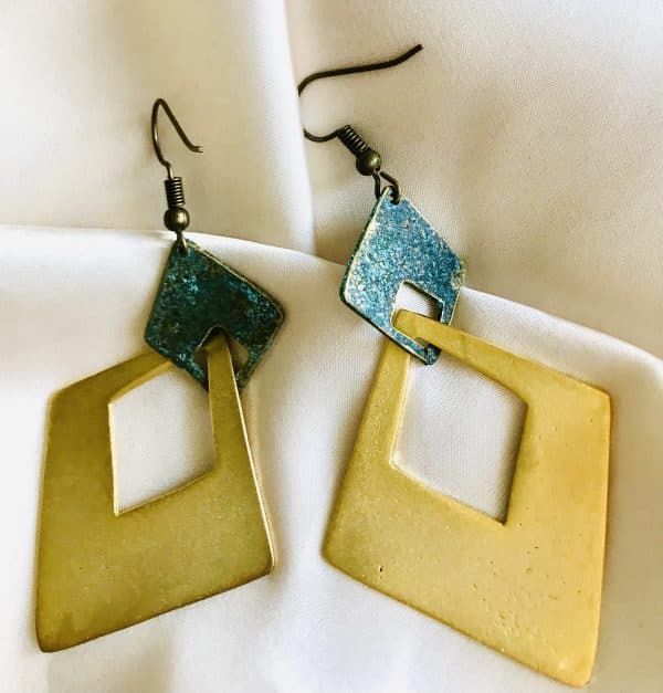 Goldplated Asymmetrical earrings