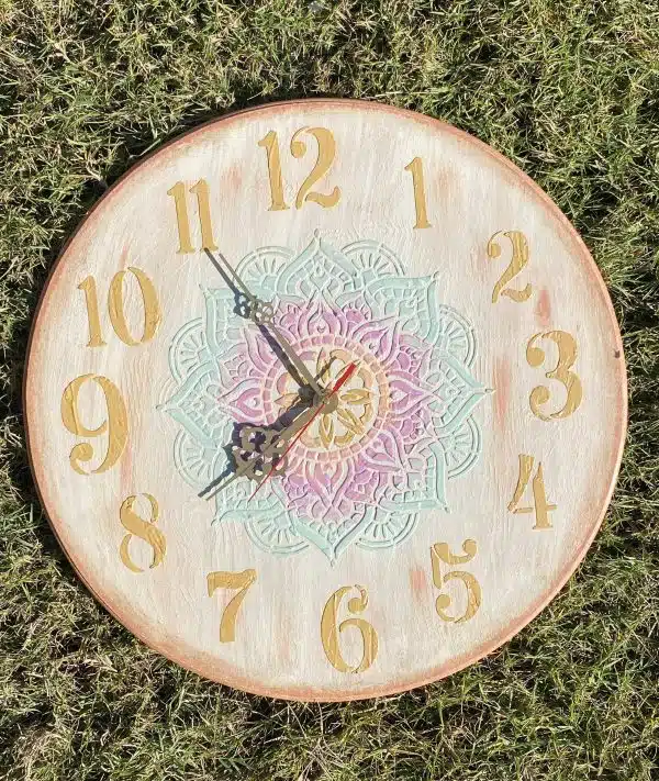 Colorful Mandala Wall Clock