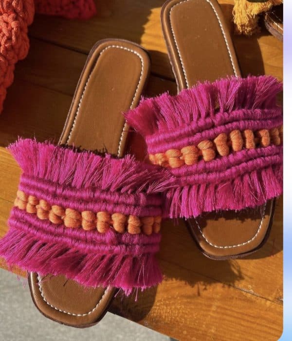 Macrame slippers