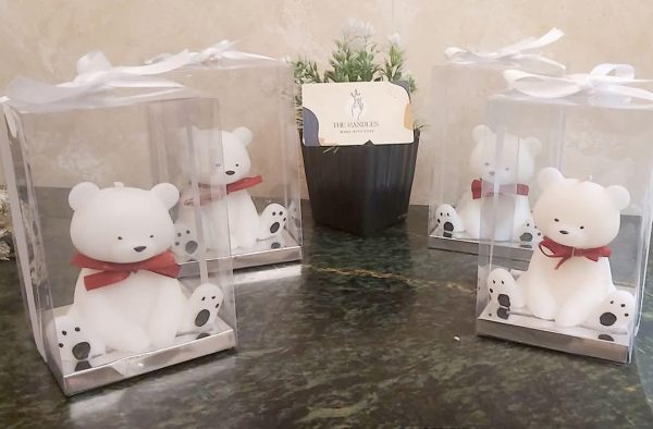 Teddy bear candles