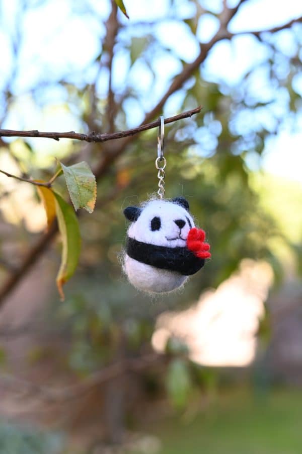 Cute Panda Keychain