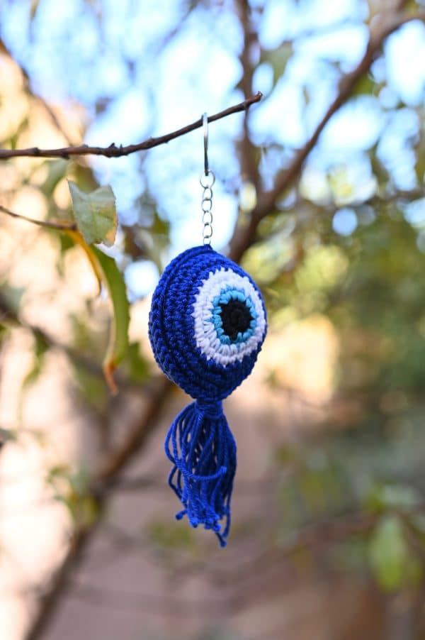 Evil eye keychain