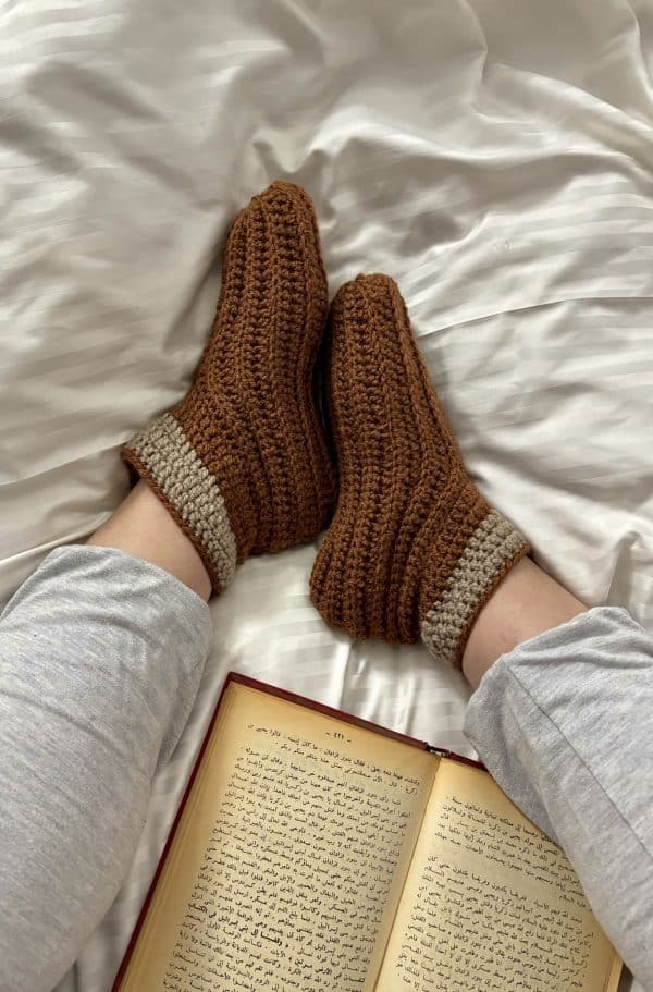 Cinnamon comfort bootie