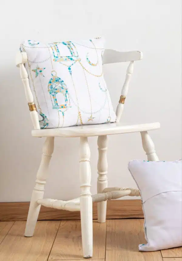 Printed Mosaic Lanterns cushion cover