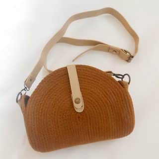 Crossbody bag cotton cord