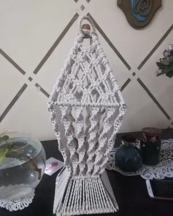 Macrame lantern