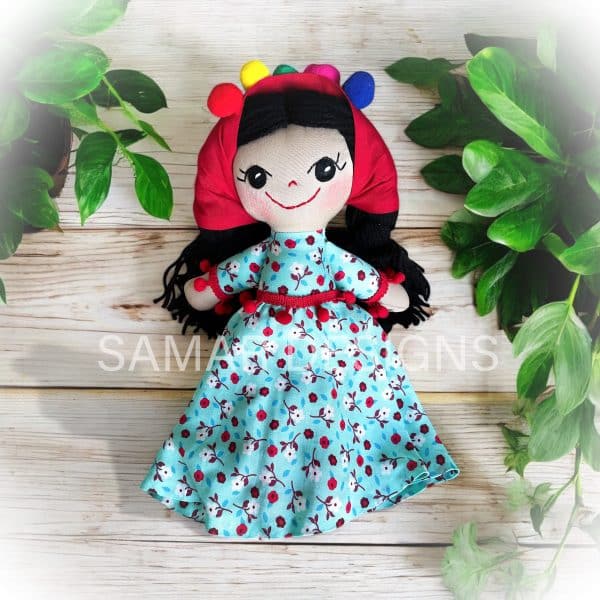 Egyptian folkloric handmade soft doll “ Warda”