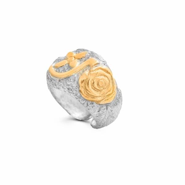 Calligraphy Collection, Arabic Initials , Letter R Ra2 ر , Adjustable Ring