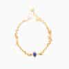Pharaonic Collection, Cobra Snakes with Oval Lapis Necklace