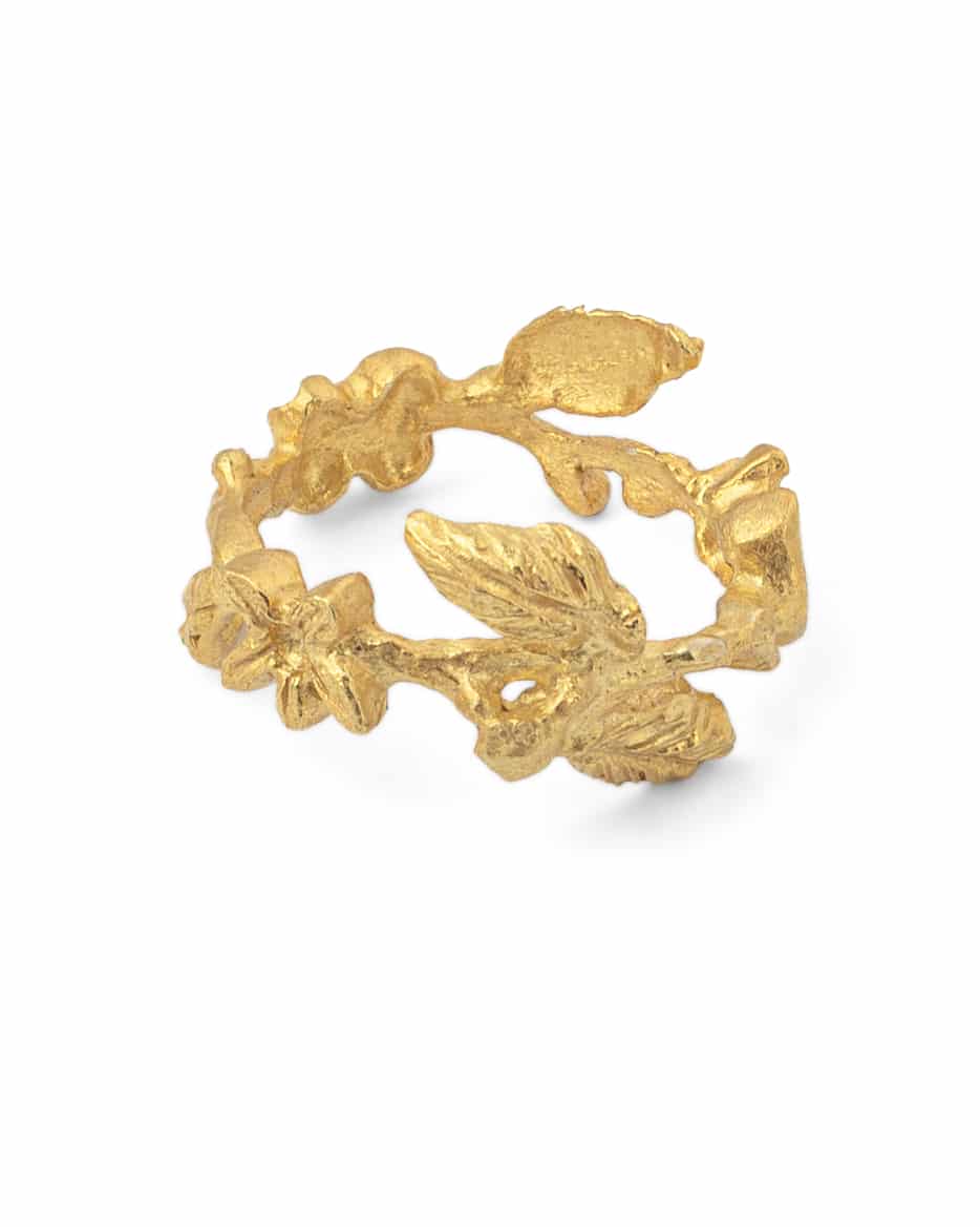 Flowery Collection, Collective 3 Flowers & Leaves Engraved Ring 1 Flowery Collection, Collective 3 Flowers & Leaves Engraved Ring