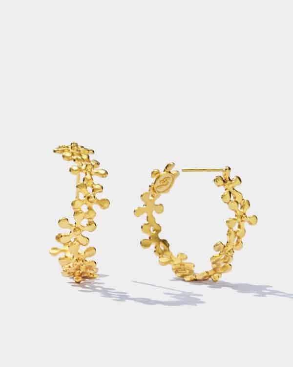 Flowery Collection , Flowers Hoop Earring