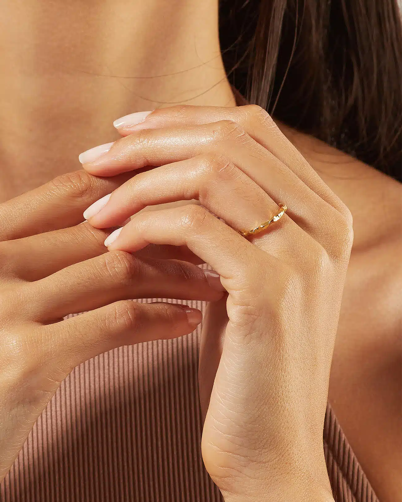 Just Rings Collection, Stacking Grooves Ring 7 Grooves Gold Stacking Rings SZR252.9