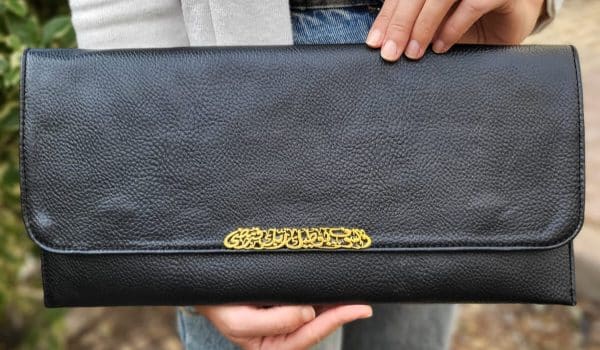 Long black clutch