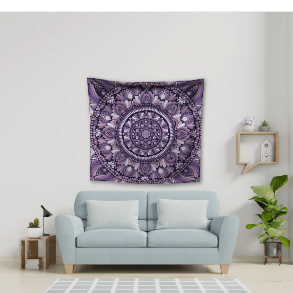 Mandala dots tapestry